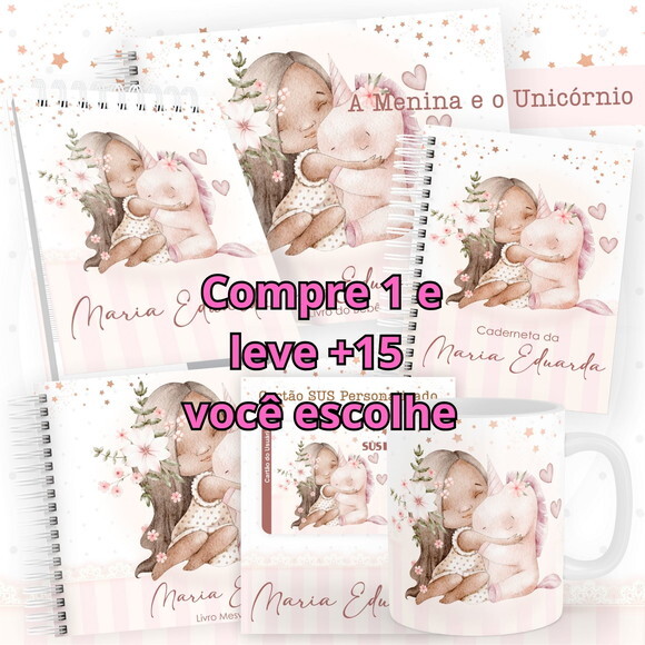 Arquivo Digital Caderneta a Menina e o Unicórnio #4535