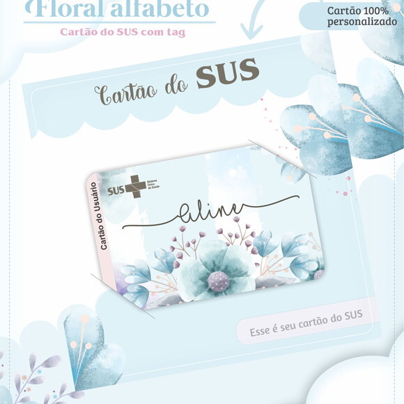 Arquivo Digital Caderneta Alfabeto Floral #3275