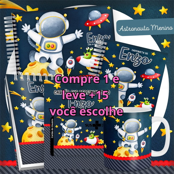 Arquivo Digital Caderneta Astronauta Menino #2813
