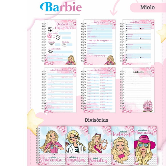 Arquivo Digital Caderneta Barbie #3273