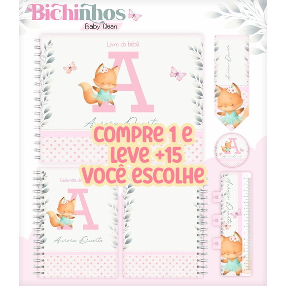 Arquivo Digital Caderneta Bichinhos Meninas #7286