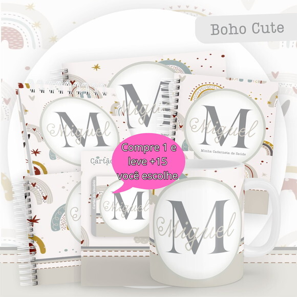 Arquivo Digital Caderneta Boho Cute #4117