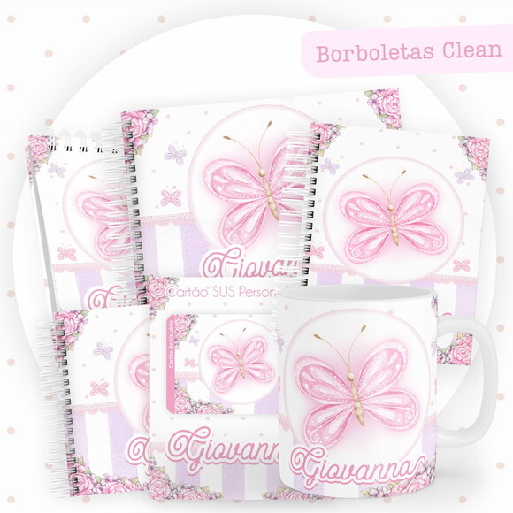 Arquivo Digital Caderneta Borboletas Clean #5808