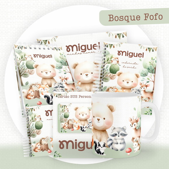 Arquivo Digital Caderneta Bosque Fofo #5809