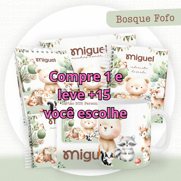 Arquivo Digital Caderneta Bosque Fofo #5809