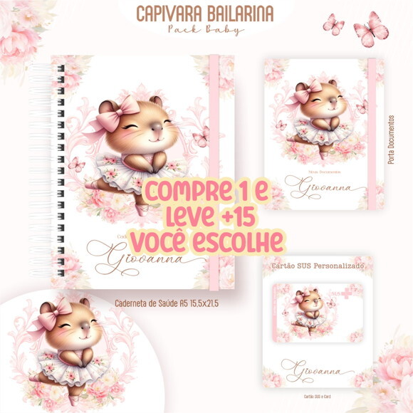 Arquivo Digital Caderneta Capivara Bailarina #5480