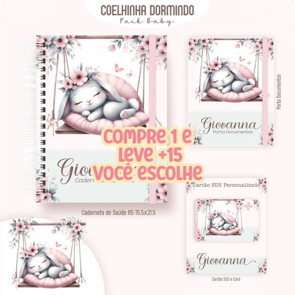 Arquivo Digital Caderneta Coelhinha Dormindo #7309