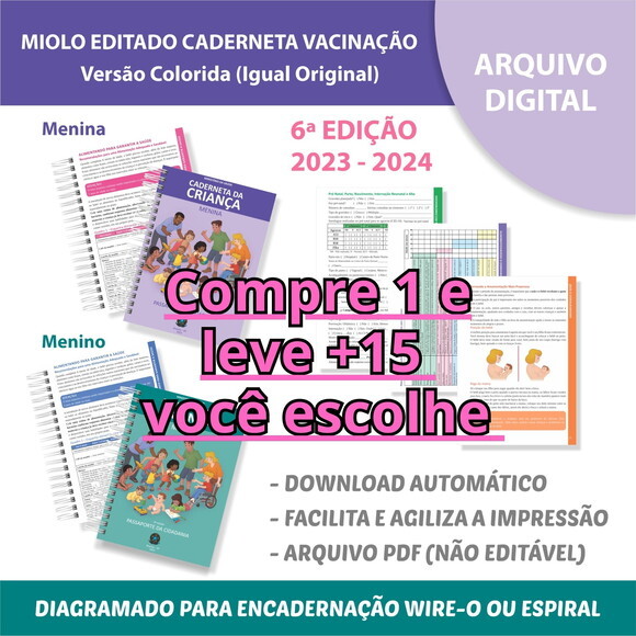 Arquivo Digital Caderneta da Criança - Vacinação #6993