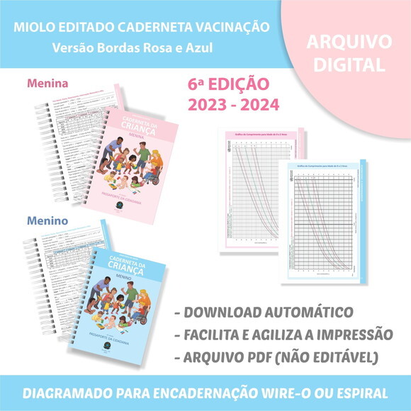 Arquivo Digital Caderneta da Criança 6°ed - Vacinação #6991