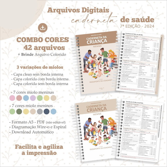 Arquivo Digital Caderneta da Criança 7ª Ed - Vacinação #6990