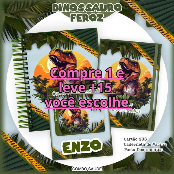 Arquivo Digital Caderneta de Saúde Dinossauro #6526