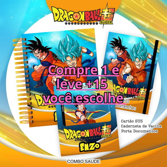 Arquivo Digital Caderneta de Saúde Dragon Ball #6559