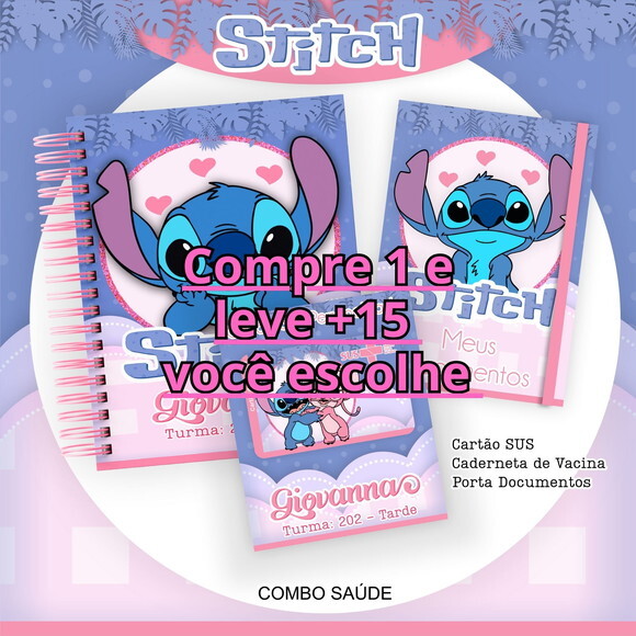 Arquivo Digital Caderneta de Saúde Stitch #6500