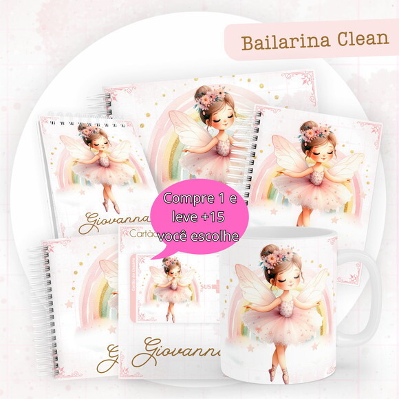 Arquivo Digital Caderneta e Livro do Bebe Bailarina #3845
