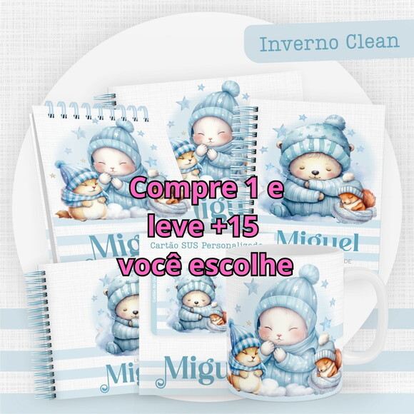 Arquivo Digital Caderneta Inverno Clean #5454