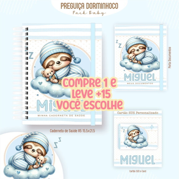 Arquivo Digital Caderneta Preguiça Dorminhoco #7313