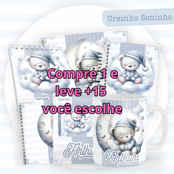 Arquivo Digital Caderneta Ursinho Soninho #5824
