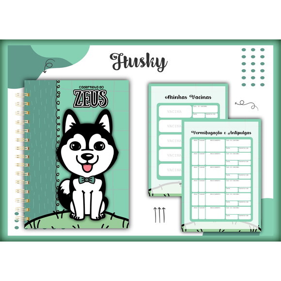 Arquivo Digital Caderneta Vacina Husky #1373
