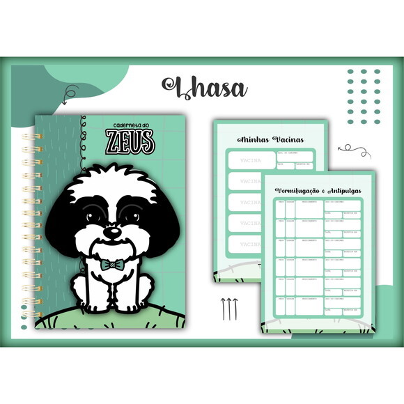 Arquivo Digital Caderneta Vacina Lhasa Menino #1383