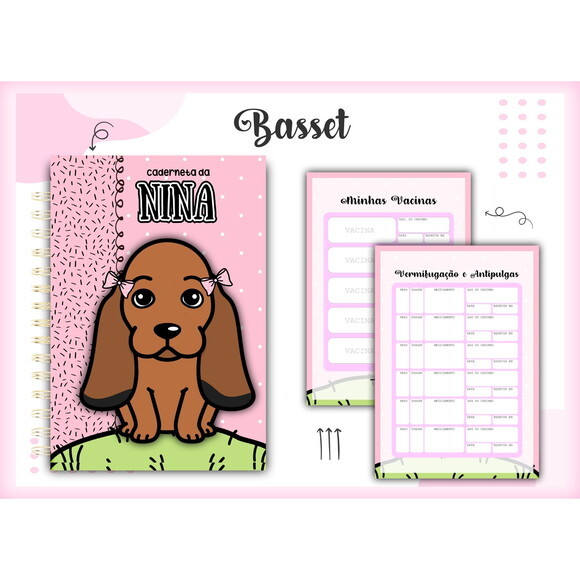 Arquivo Digital Caderneta Vacina Pet Basset #1358