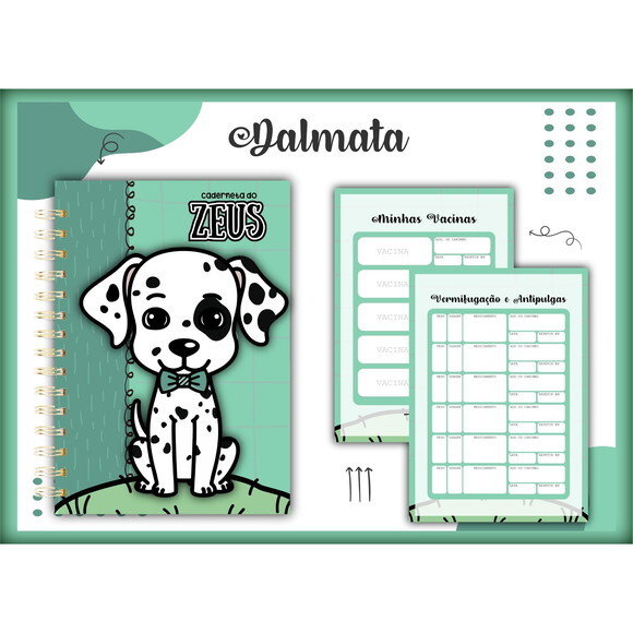 Arquivo Digital Caderneta Vacina Pet Dálmata #1369