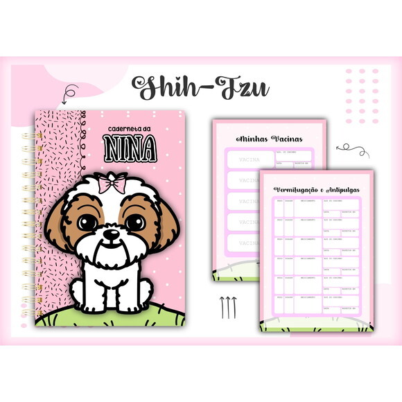Arquivo Digital Caderneta Vacina Pet Shihtzu #1404