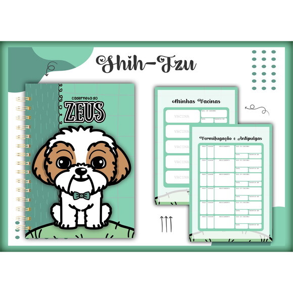 Arquivo Digital Caderneta Vacina Pet Shihtzu #1405