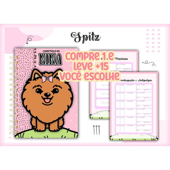 Arquivo Digital Caderneta Vacina Pet Spitz #1424