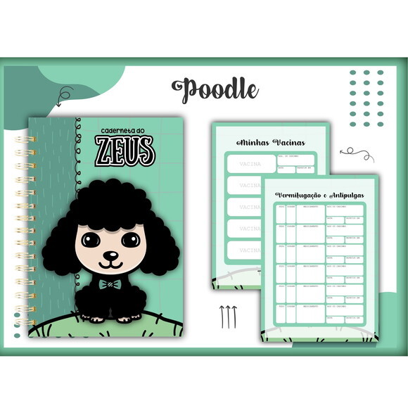 Arquivo Digital Caderneta Vacina Poodle #1397