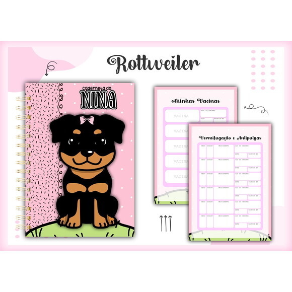 Arquivo Digital Caderneta Vacina Rottweiler #1401