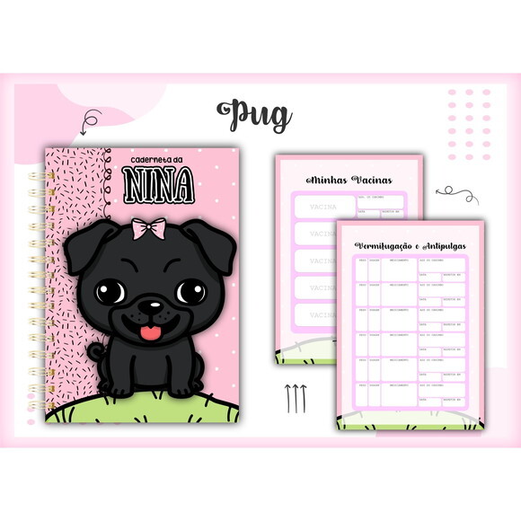 Arquivo Digital Caderneta Vacina Pug #1426
