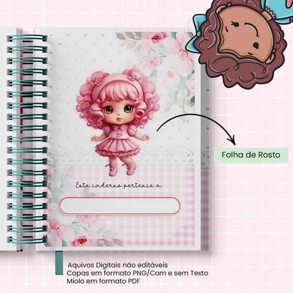 Arquivo Digital Caderno Boneca #2857