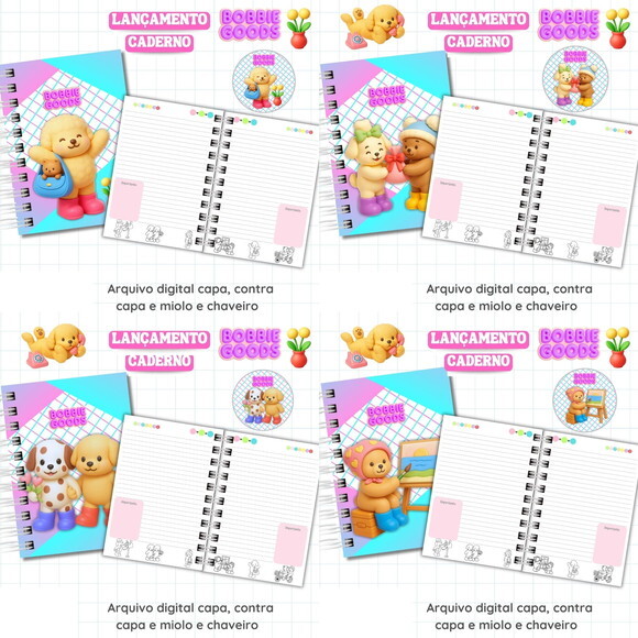 Arquivo Digital Caderno Bobbei Goods #7033