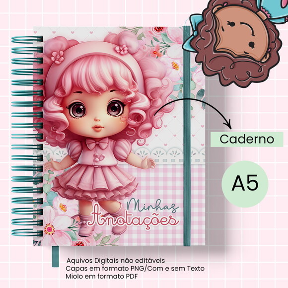 Arquivo Digital Caderno Boneca #2857