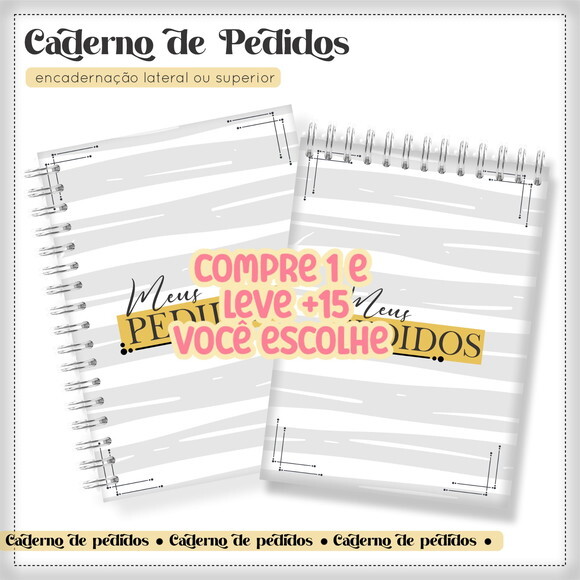 Arquivo Digital Caderno de Pedidos Masculino #7294