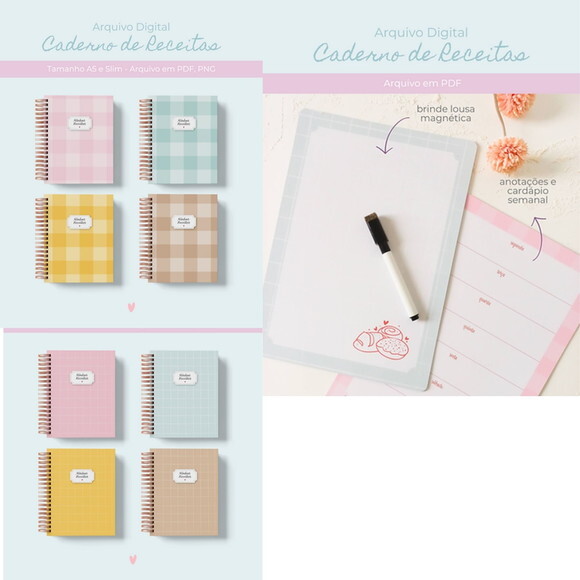Arquivo Digital Caderno de Receitas #6075