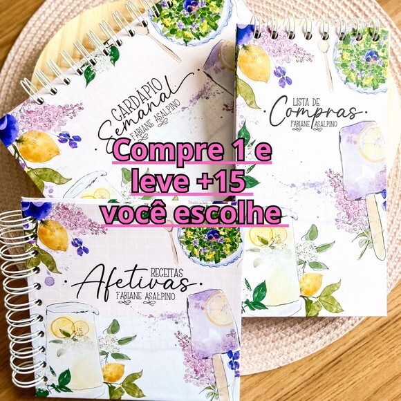 Arquivo Digital Caderno de Receitas #6779