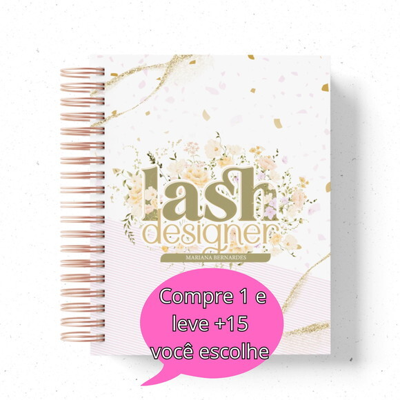 Arquivo Digital Caderno Lash Designer 2025 #4689