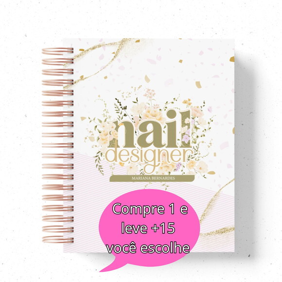 Arquivo Digital Caderno Nail Designer 2025 #4685