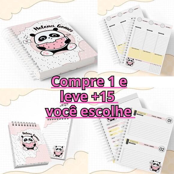 Arquivo Digital Caderno Panda #3035
