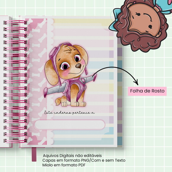 Arquivo Digital Caderno Patrulha Canina Canina #2859