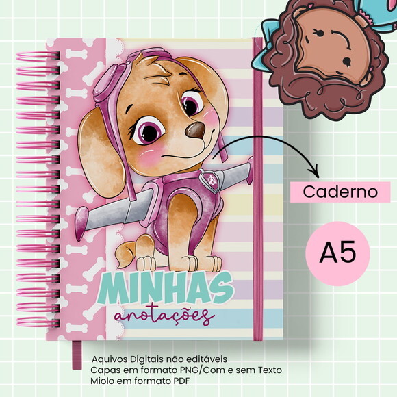 Arquivo Digital Caderno Patrulha Canina Canina #2859