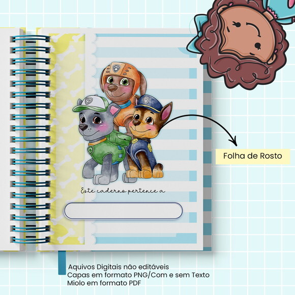 Arquivo Digital Caderno Patrulha Canina Canina #2860