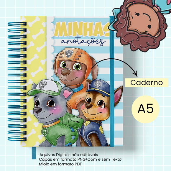 Arquivo Digital Caderno Patrulha Canina Canina #2860