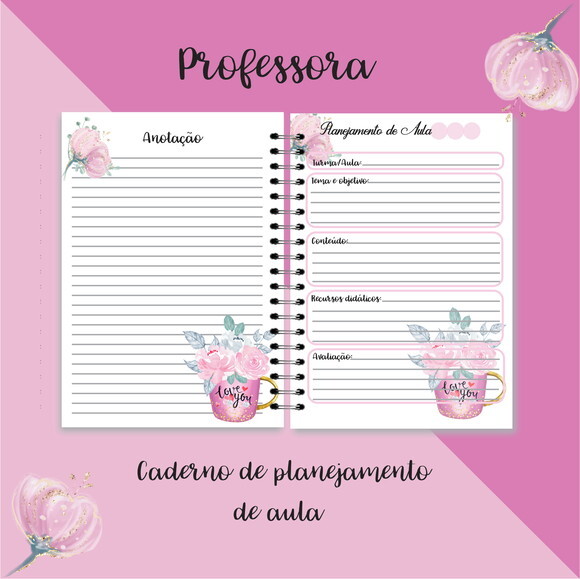 Arquivo Digital Caderno Planejamento Professora #450