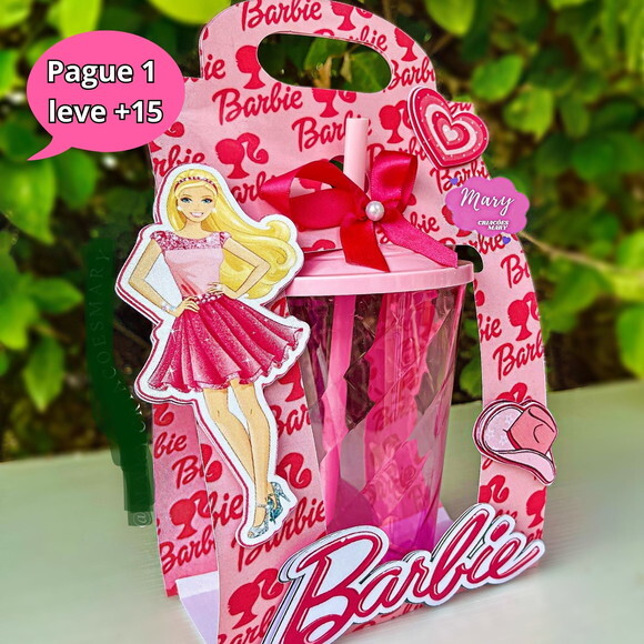 Arquivo Digital Caixa Copo Twister Barbie #3268