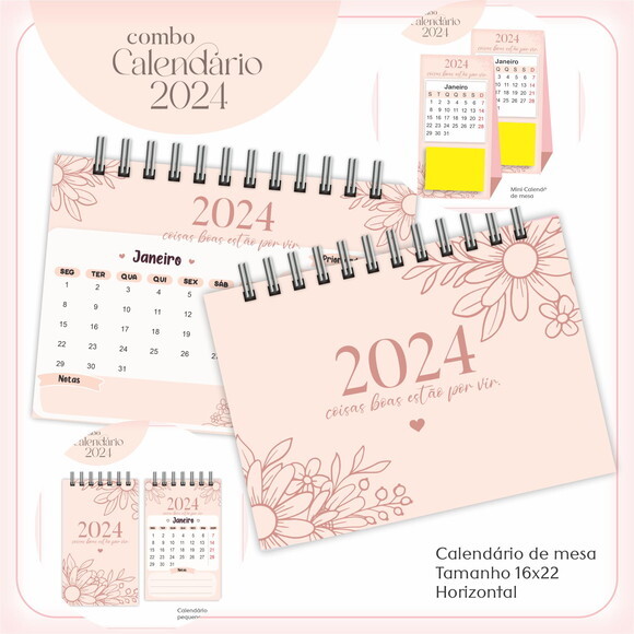 Arquivo Digital Calendário Neutro 2024 #3520