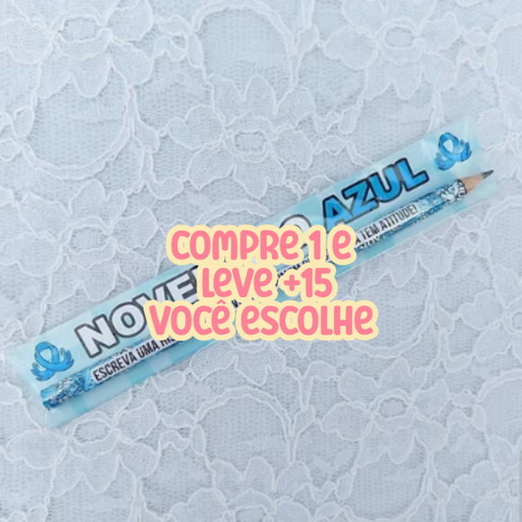 Arquivo Digital Card e Adesivo Lápis Novembro Azul #7288
