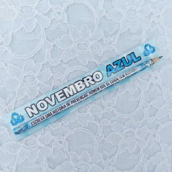 Arquivo Digital Card e Adesivo Lápis Novembro Azul #7288