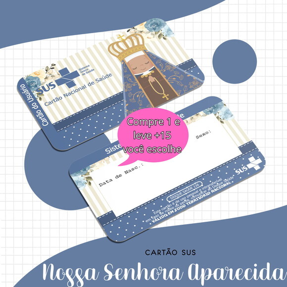 Arquivo Digital Cartão Nossa Senhora Aparecida Menina #1685